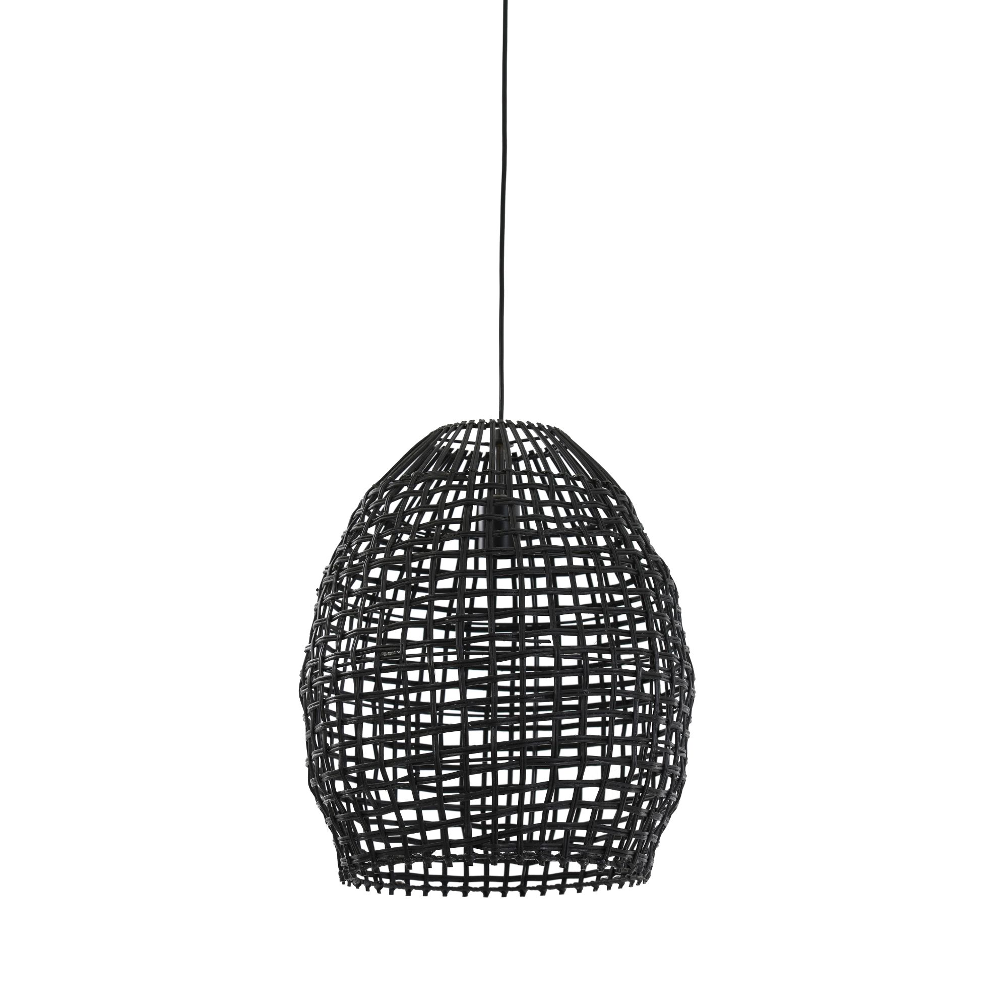 Light & Living Hanglamp 'Olaki' 40cm, Rotan, kleur Zwart