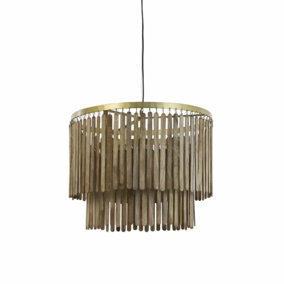 Light & Living - Hanglamp Gularo - Donkerbruin - Ø60cm