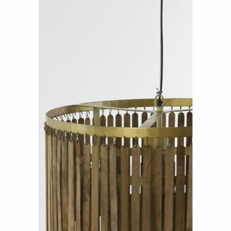 Light & Living - Hanglamp Gularo - Donkerbruin - Ø60cm