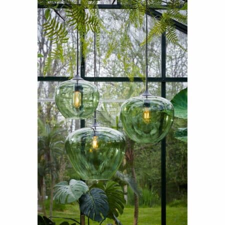 Light & Living - Hanglamp Mayson - Glas Groen - Ø23cm