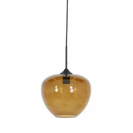Light & Living - Hanglamp Mayson - Bruin Glas - Ø30cm