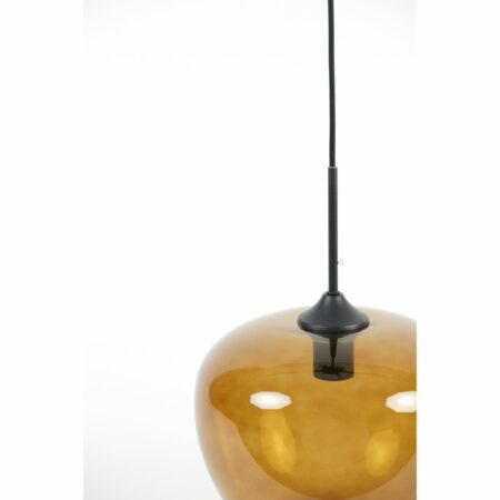 Light & Living - Hanglamp Mayson - Bruin Glas - Ø30cm