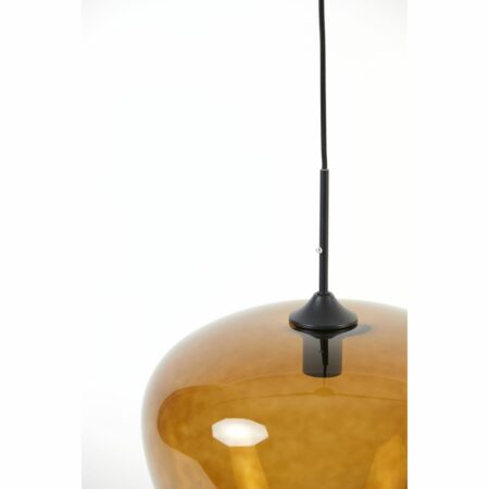 Light & Living - Hanglamp Mayson - Bruin Glas - Ø40cm
