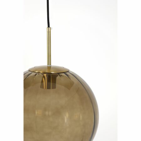 Light & Living - Hanglamp Magdala - Bruin Glas - Ø30cm