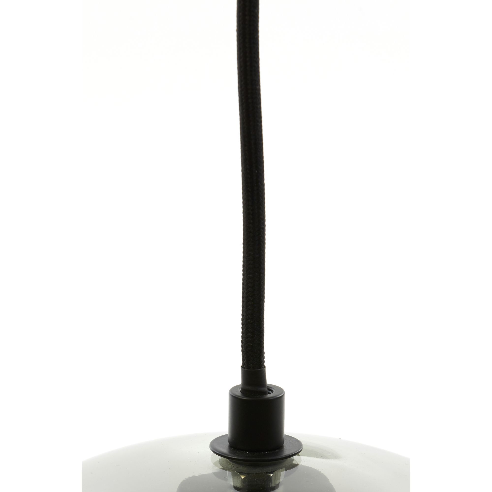 Light&Living Hanglamp 4L SUBAR mat zwart/smoke glas