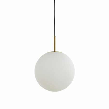 Light & Living - Hanglamp Medina - Wit Glas - Ø30cm