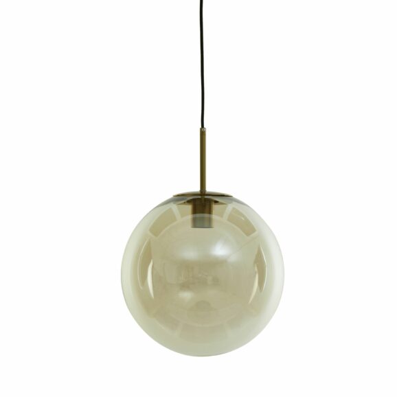 Light & Living - Hanglamp Medina - Glas Amber - Ø40cm