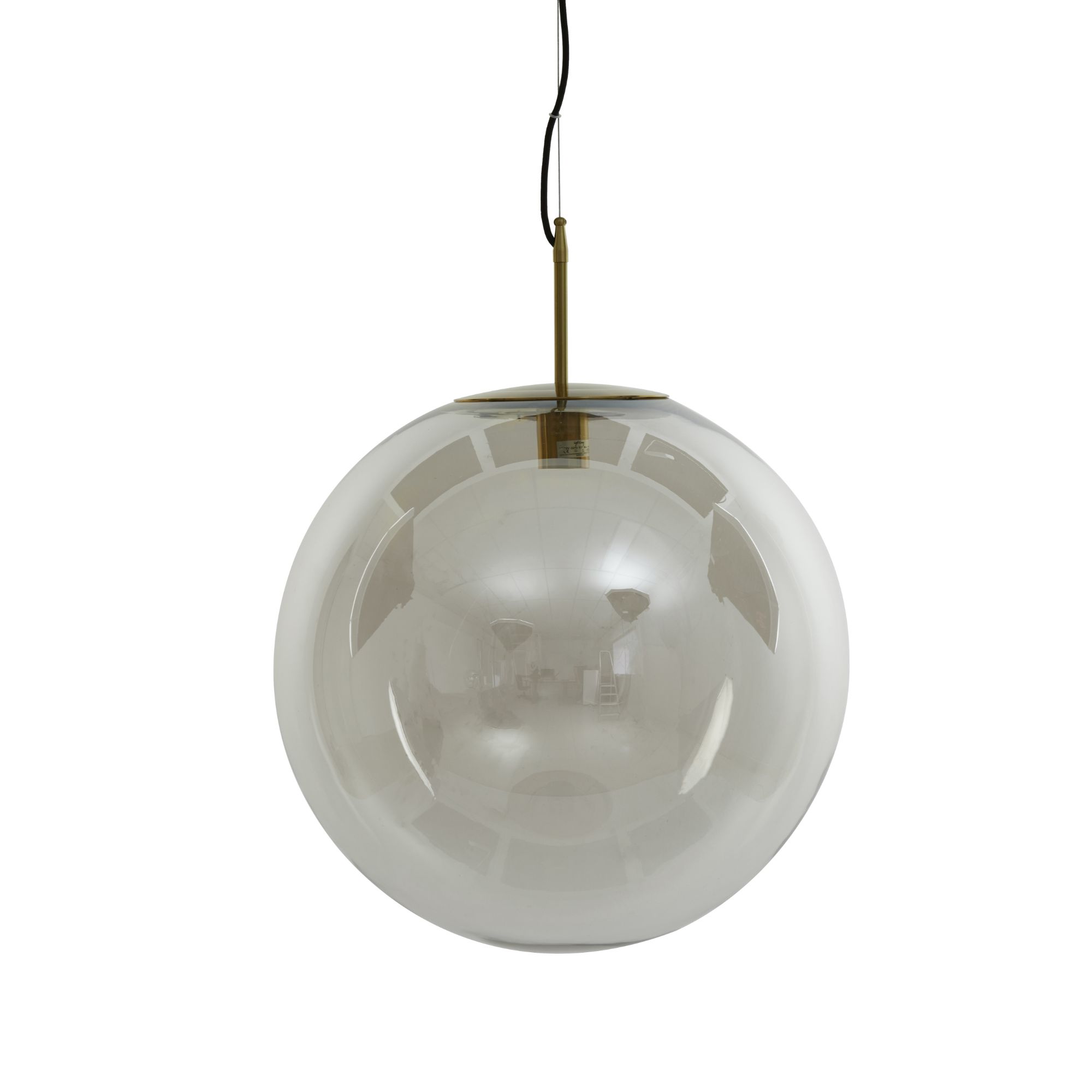 Light & Living - Hanglamp Medina - Smoke Glas - Ø48cm