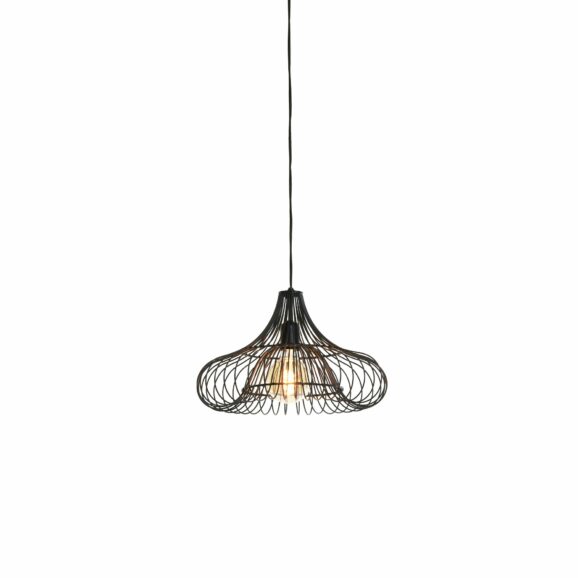 Light & Living - Hanglamp Alette - Zwart - Ø39cm
