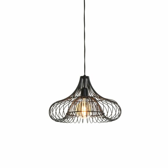 Light & Living - Hanglamp Alette - Zwart - Ø50cm