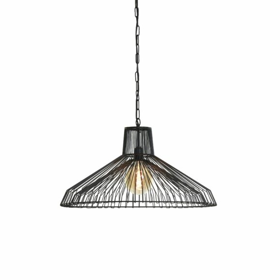 Light & Living - Hanglamp Kasper - Zwart - Ø65cm