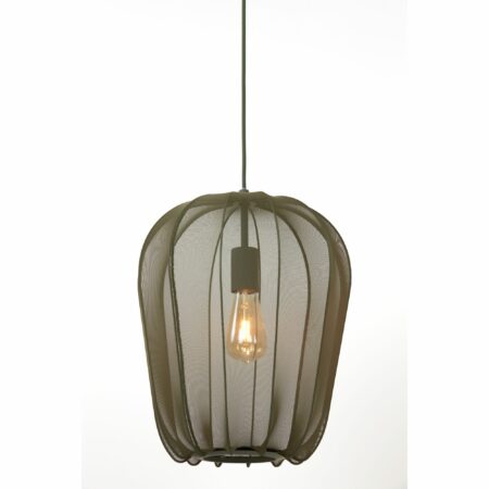 Light & Living - Hanglamp Plumeria - Groen - Ø34cm