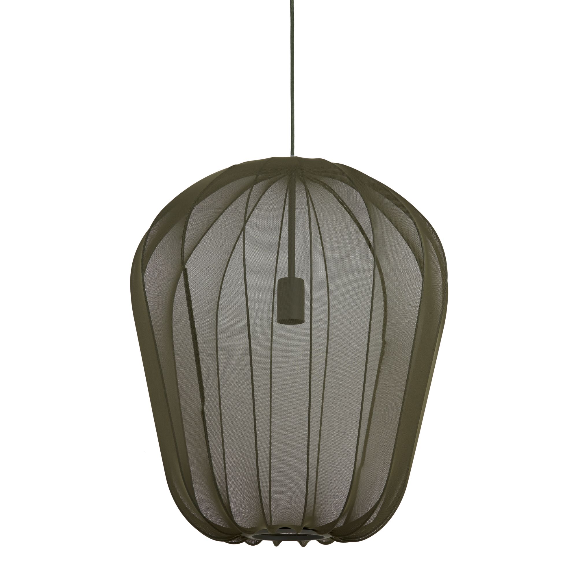Light & Living - Hanglamp Plumeria - Donkergroen - Ø50cm