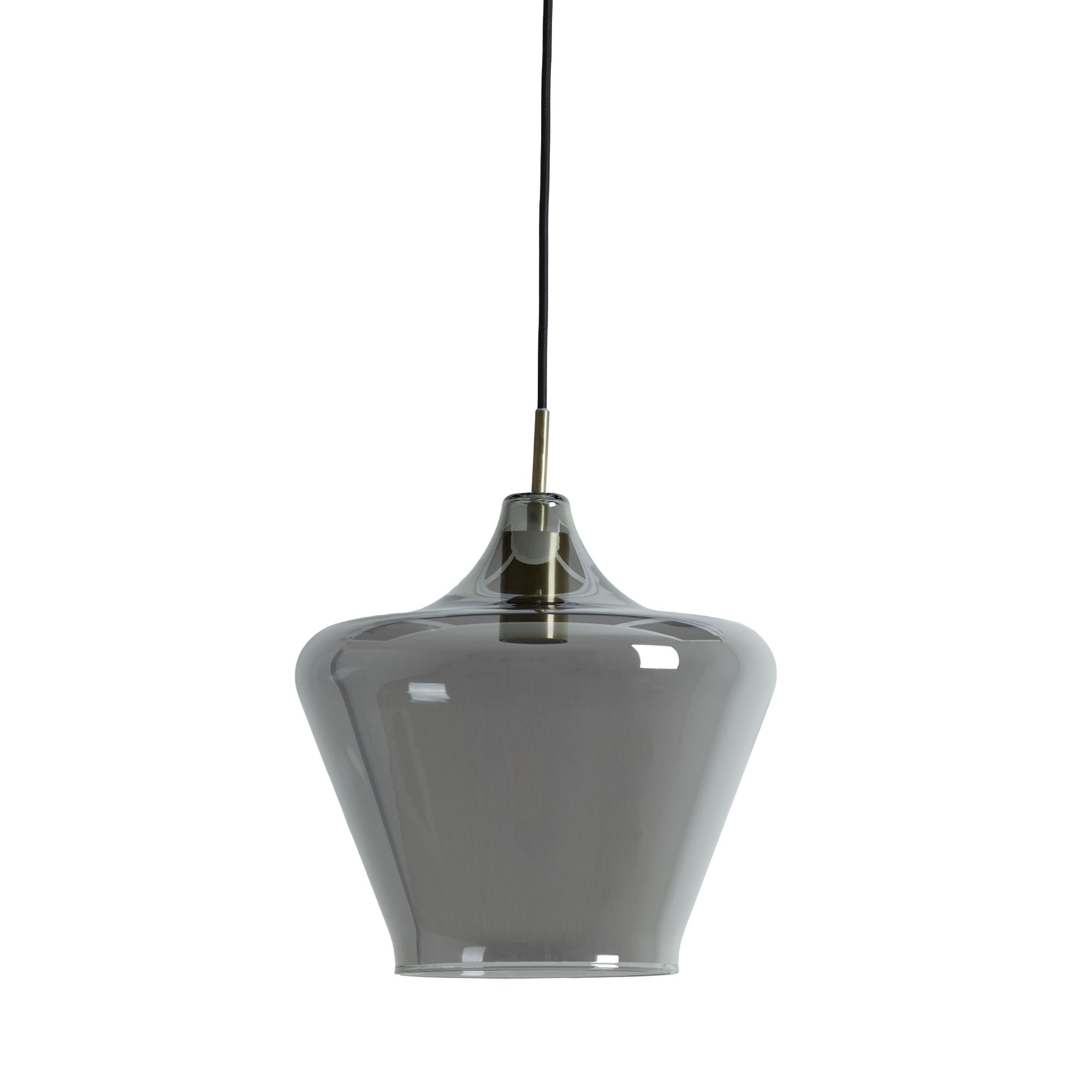 Light & Living Hanglamp Solly Ø30cm - Antiek Brons/Smoke