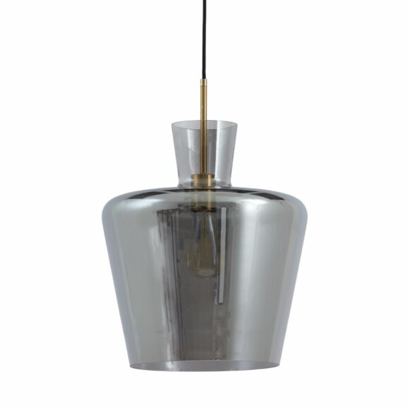 Light & Living - Hanglamp Myles - Smoke Glas - 35x35x43cm