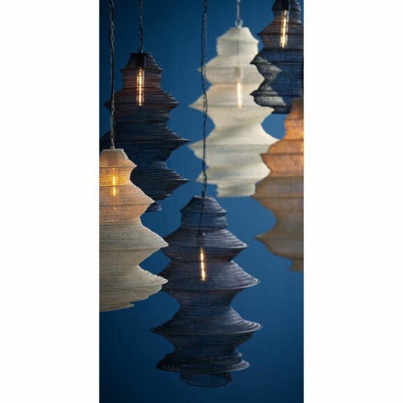Light & Living - Hanglamp Nakisha - Grijs - Ø48cm