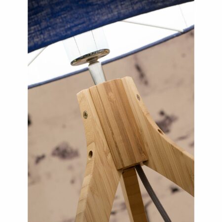 GOOD&MOJO - Tafellamp Java - Bamboe/Zwart - Ø18cm