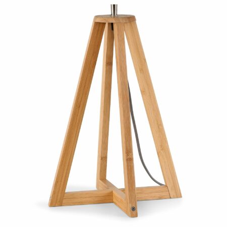 GOOD&MOJO - Tafellamp Java - Bamboe/Zwart - Ø32x53cm