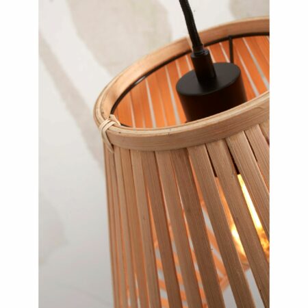 GOOD&MOJO - Vloerlamp Merapi - Bamboe Wit/Naturel - 57x30x150cm