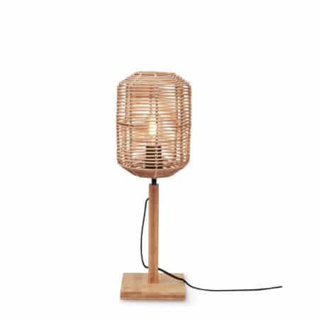 GOOD&MOJO - Tafellamp Tanami - Bamboe/Rotan - Ø18cm