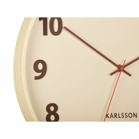Karlsson - Wandklok Summertime - Geel - Ø40cm