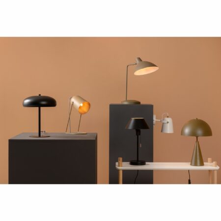 Leitmotiv - Tafellamp Shroom - Zwart - 25x25x30cm