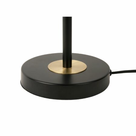 Leitmotiv - Tafellamp Gold Disc - Zwart - 30x30x40cm