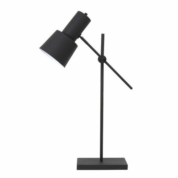 Light & Living - Bureaulamp Preston - Zwart - 25x15x82cm