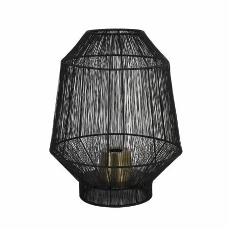 Light & Living - Tafellamp Vitora - Zwart - Ø37cm