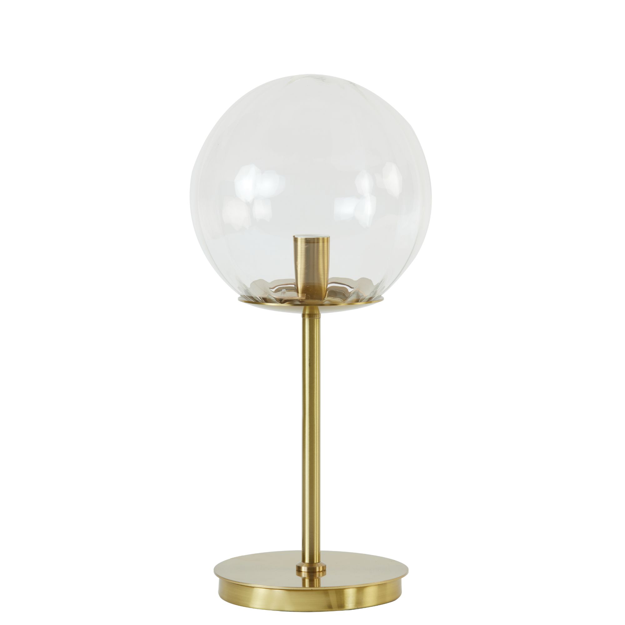 Light & Living Tafellamp 'Magdala' Ø20cm, kleur Transparant