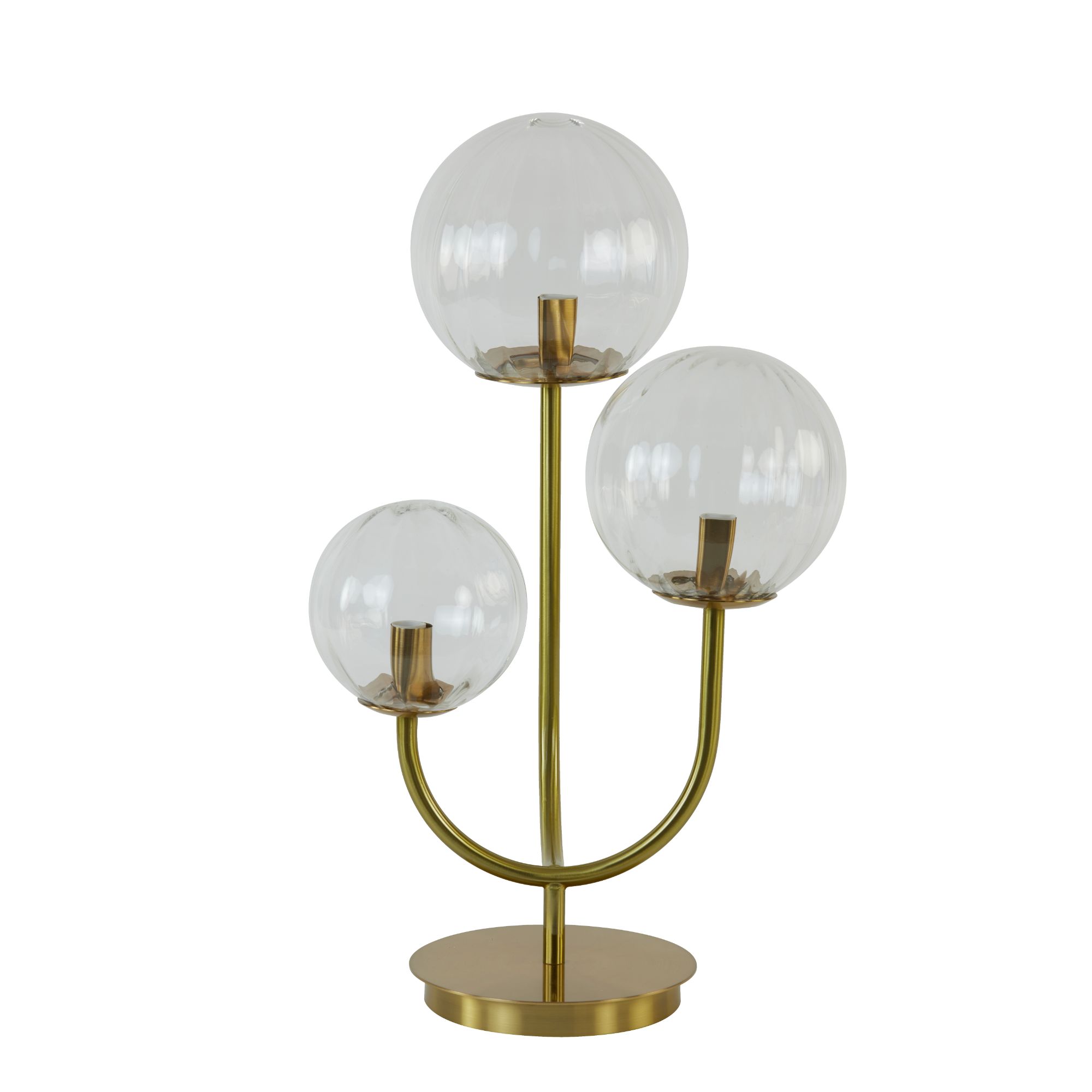 Light & Living Tafellamp 'Magdala' 3-Lamps, kleur Transparant
