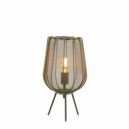Light & Living - Tafellamp Plumeria - Groen - Ø25cm