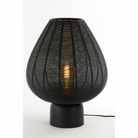 Light & Living - Tafellamp Suneko - Zwart - Ø35cm