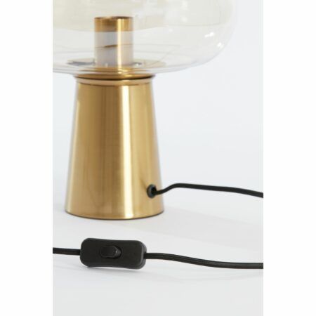 Light & Living - Tafellamp Misty - Amber/Goud - 30x30x46cm