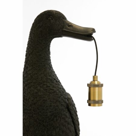 Light & Living - Tafellamp Duck - Zwart - 32x31x65cm