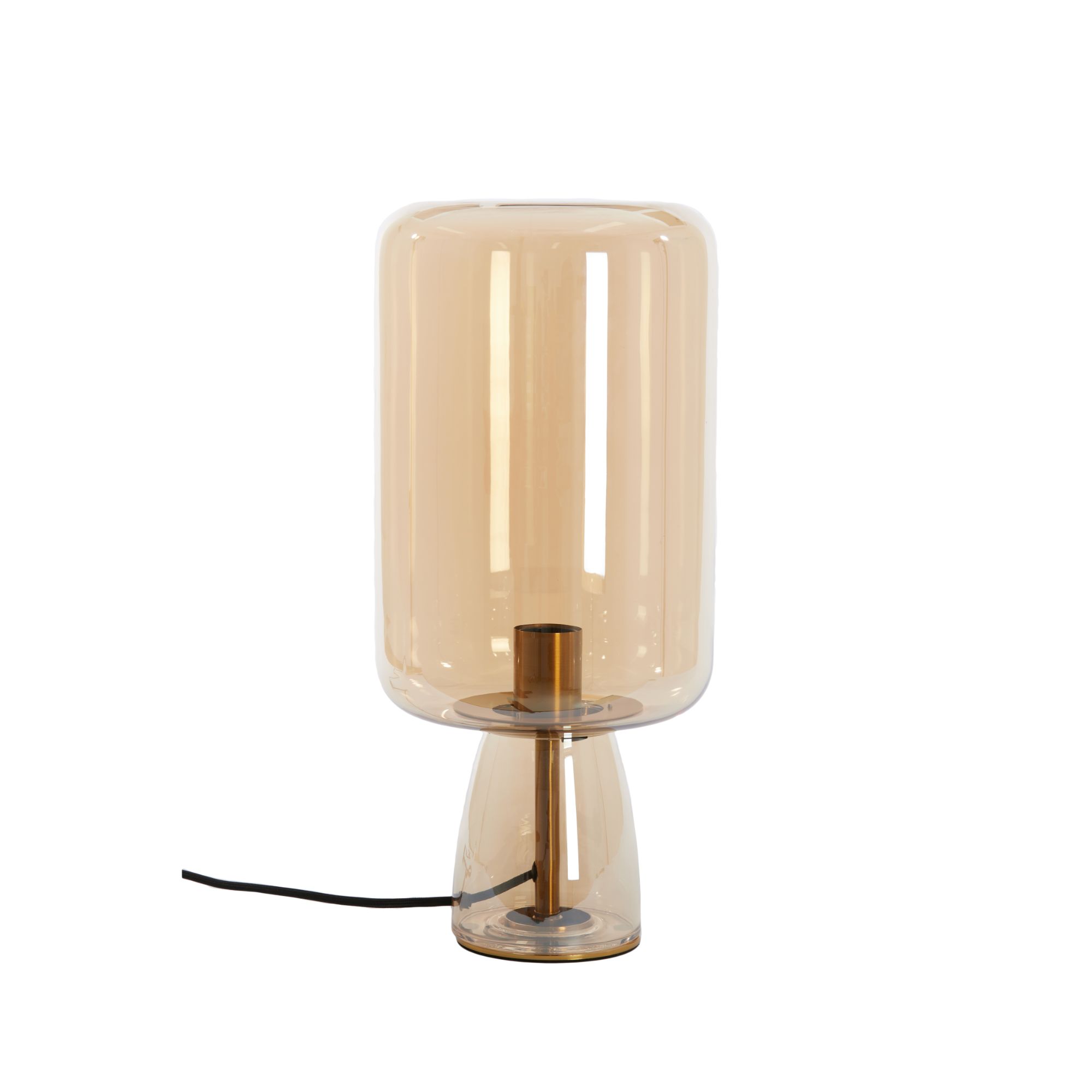 Light&living Tafellamp Ø21x45 cm LOTTA glas amber+goud