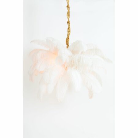 Light & Living - Hanglamp Feather - Wit - Ø80cm