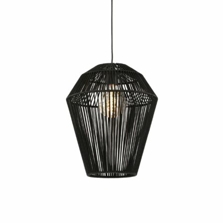 Light & Living - Hanglamp Deya - Zwart - Ø30cm