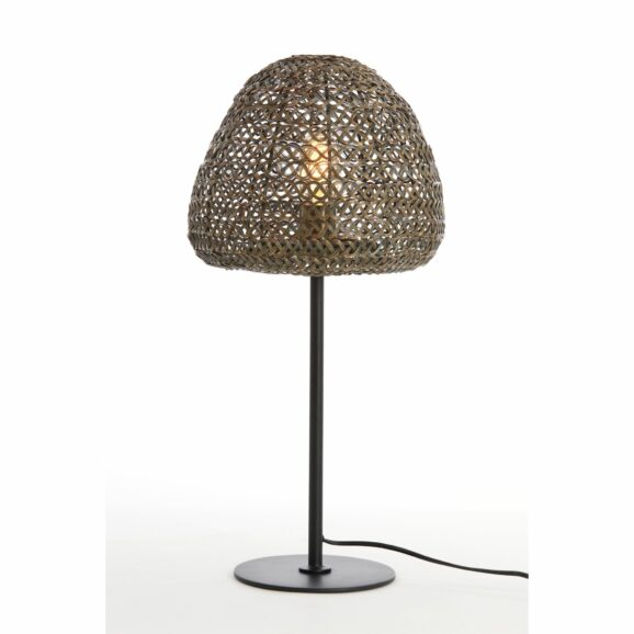 Light & Living - Tafellamp Finou - Antiek Brons/Zwart - Ø28cm