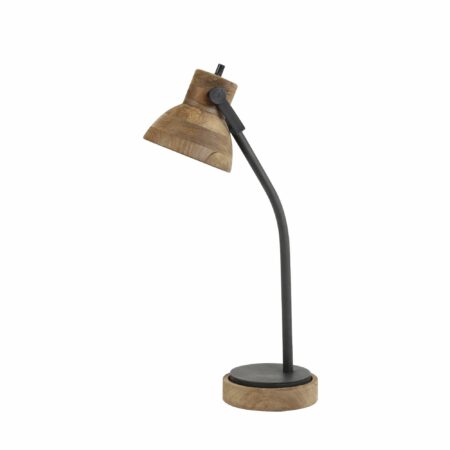 Light & Living - Bureaulamp Imbert - Bruin - 30x18x64cm