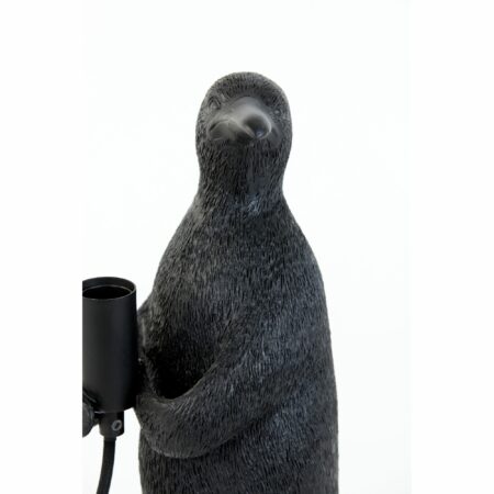 Light & Living - Tafellamp Penguin - Zwart - 12x12x24cm