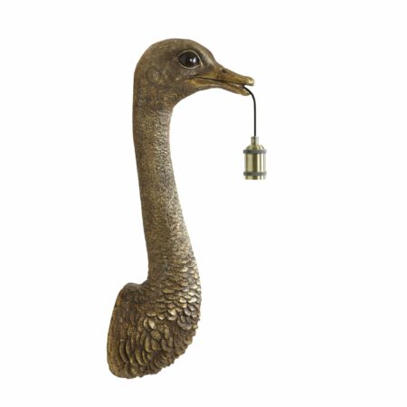Light & Living - Wandlamp Ostrich - Brons - 25x19x72cm