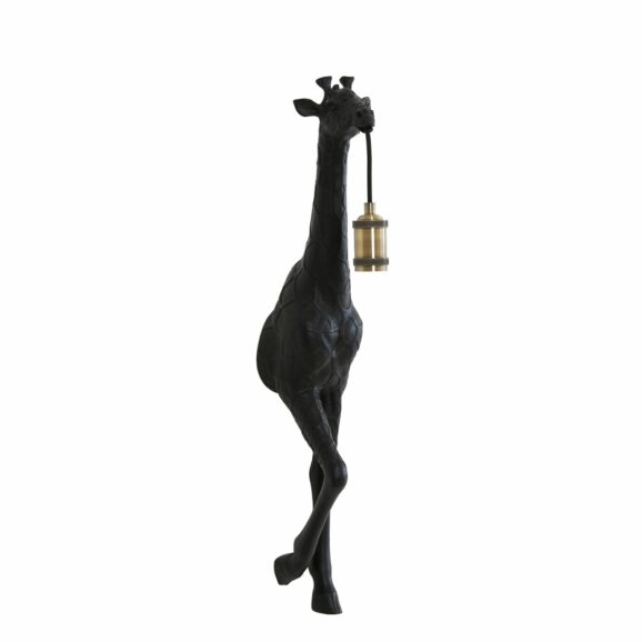 Light & Living - Wandlamp Giraffe - Zwart - 24.5x12x75cm