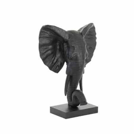 Light & Living - Ornament Elephant - Zwart - 38.5x19.5x49cm