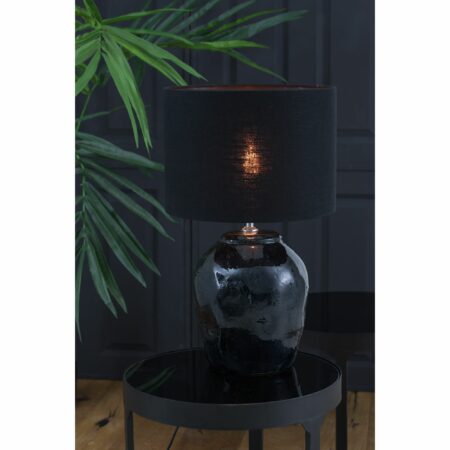 Light & Living - Cilinder lampenkap Livigno - Zwart - Ø40x30cm