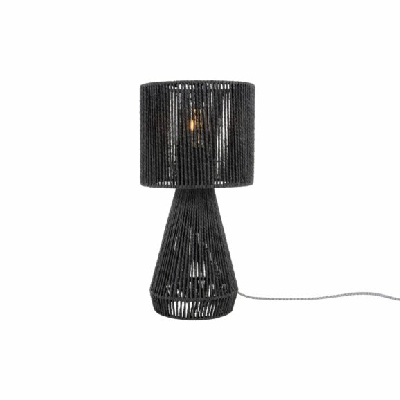 Leitmotiv - Tafellamp Forma Cone - Zwart - 20x20x40cm