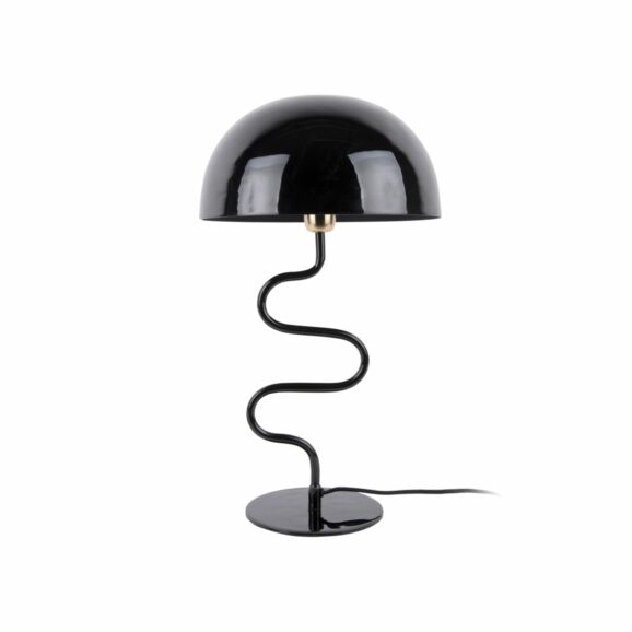 Leitmotiv - Tafellamp Twist - Zwart - 31x31x54cm
