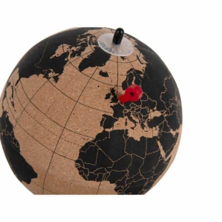 Present Time - Ornament World Globe Medium - Zwart - Ø15cm