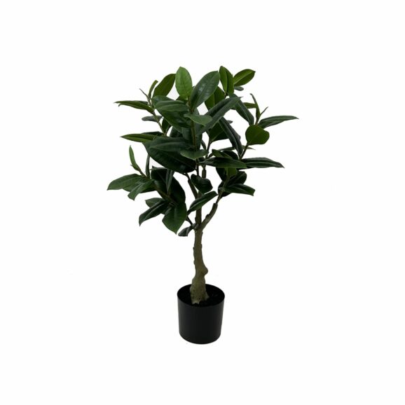 Present Time - Kunstplant Rubber Tree - Groen - 48x48x69cm