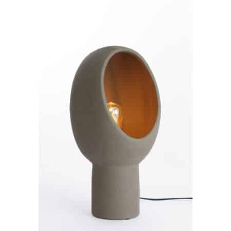 vtwonen - Tafellamp Monk - Bruin - 25x25x46cm